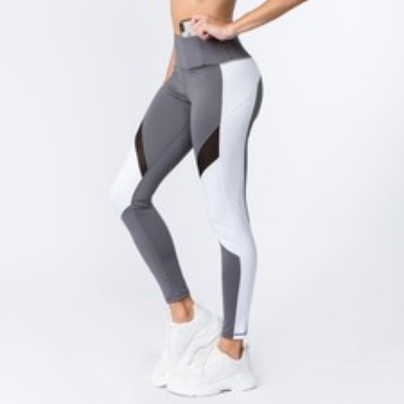 Active High Rise Colorblock Mesh with Pocket C/H - Picture 2 of 5